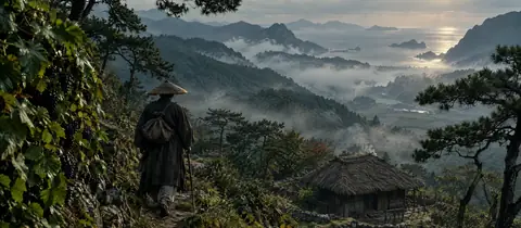 깊은 청산의 오솔길을 홀로 걷는 나그네 — 청산별곡의 풍경
