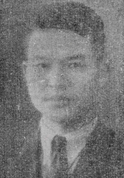 양복 차림의 김원봉 흑백 상반신 사진