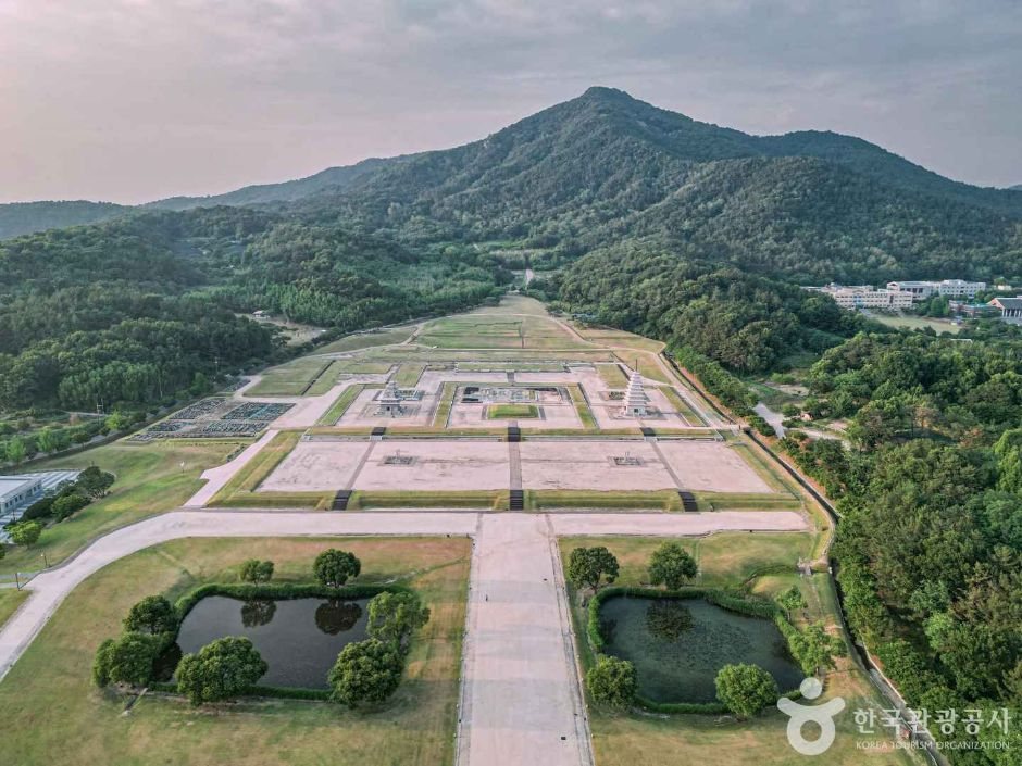 미륵사지 항공사진
