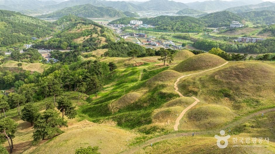 고령 지산동 고분군 항공사진